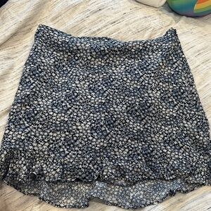 Abercrombie & Fitch Blue and White Floral Skirt